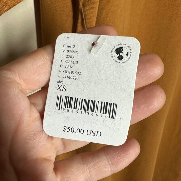 Free People Movement Hot Shot Oversized Tunic Tee Womens Size XS Slouchy Camel - Picture 8 of 12